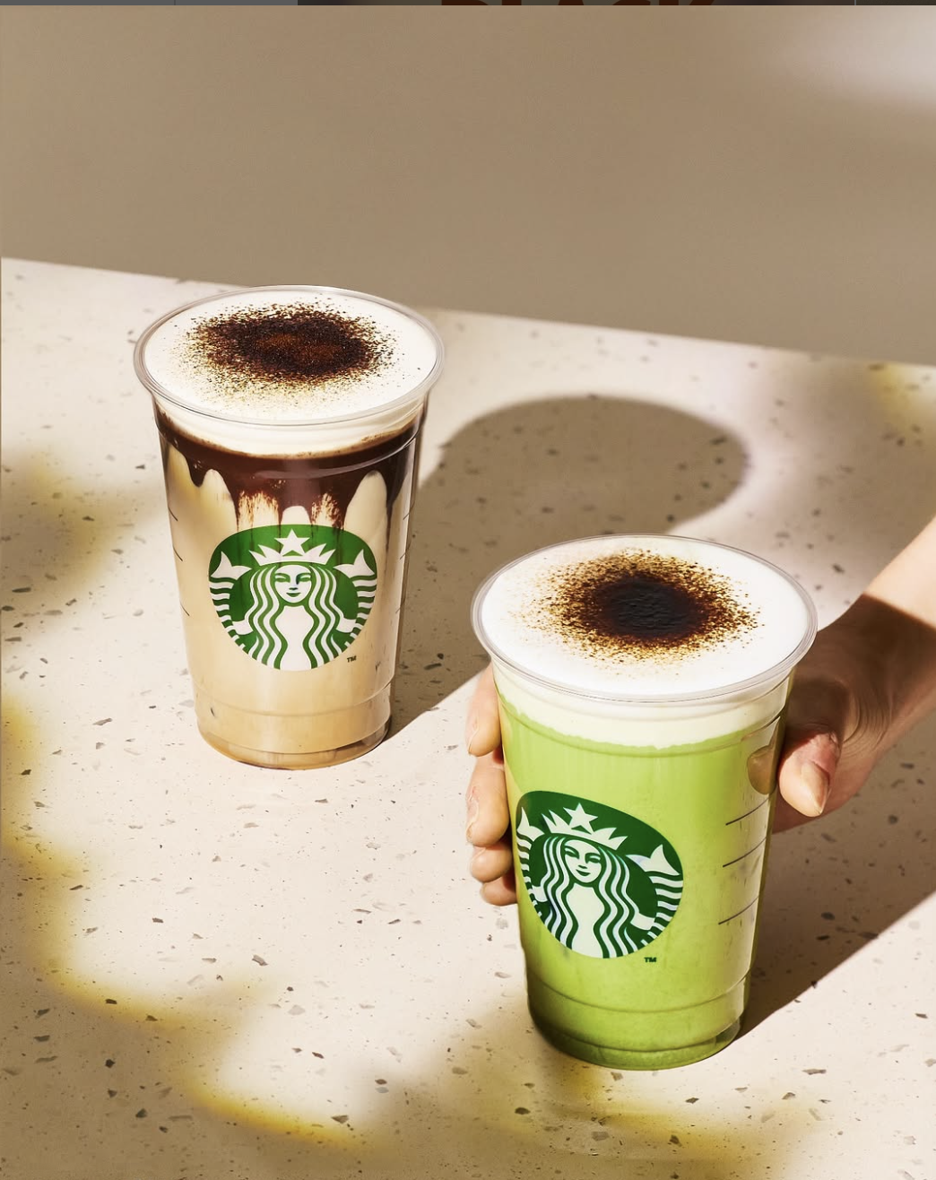 韓国スタバ「抹茶グレーズドティーラテ」登場　秋限定グレーズドデュオの新作