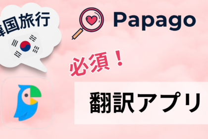 【韓国旅行者必見！最強翻訳アプリ！】パパゴがないと韓国旅行が始まらない！